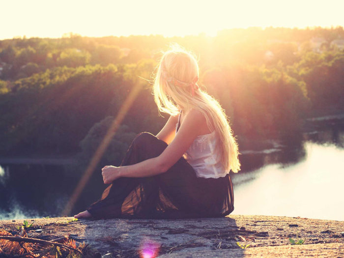 Golden hour photo before upscaling, low resolution