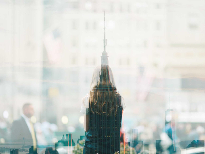 Cityscape photo before upscaling, low resolution
